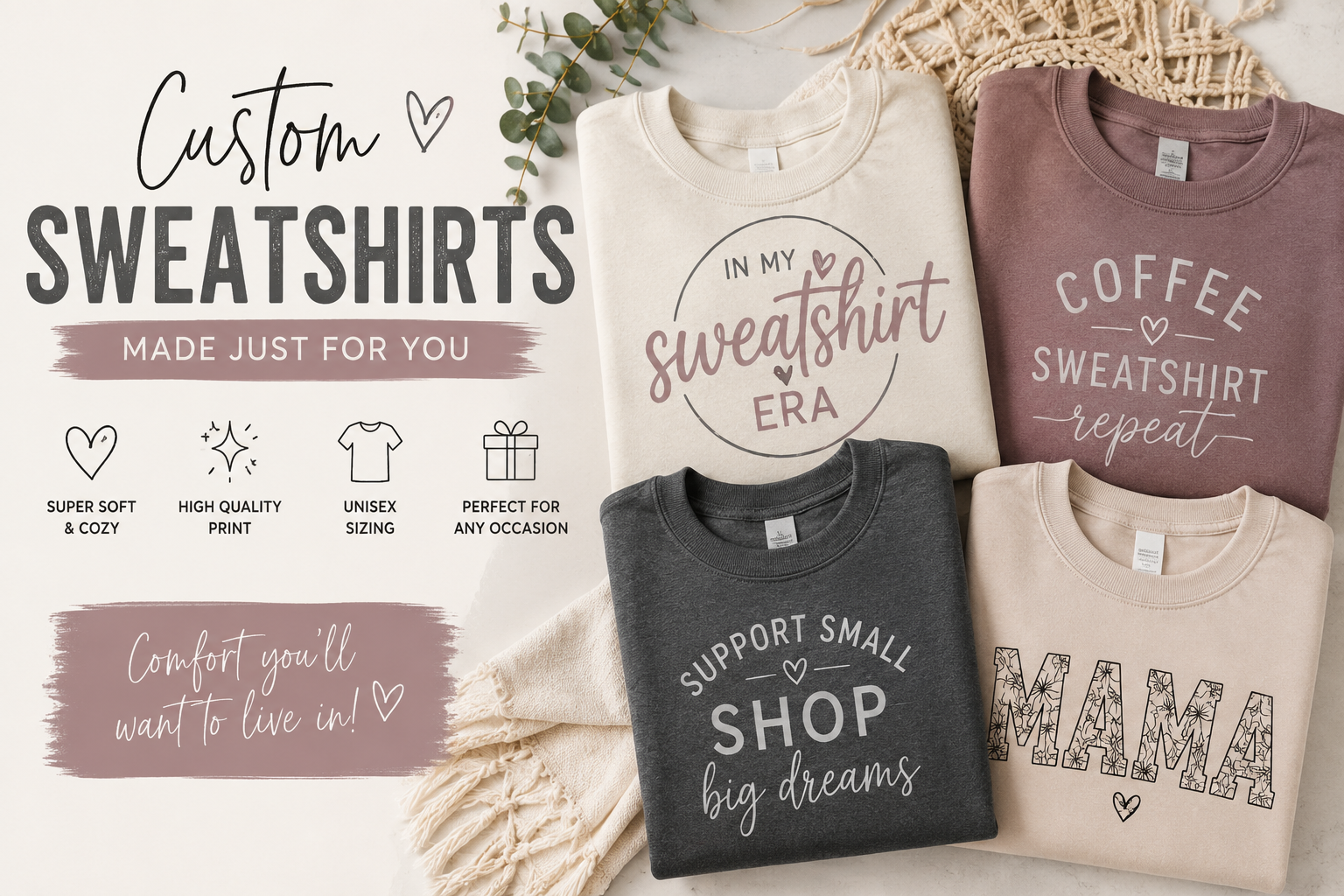 Sweatshirts.
