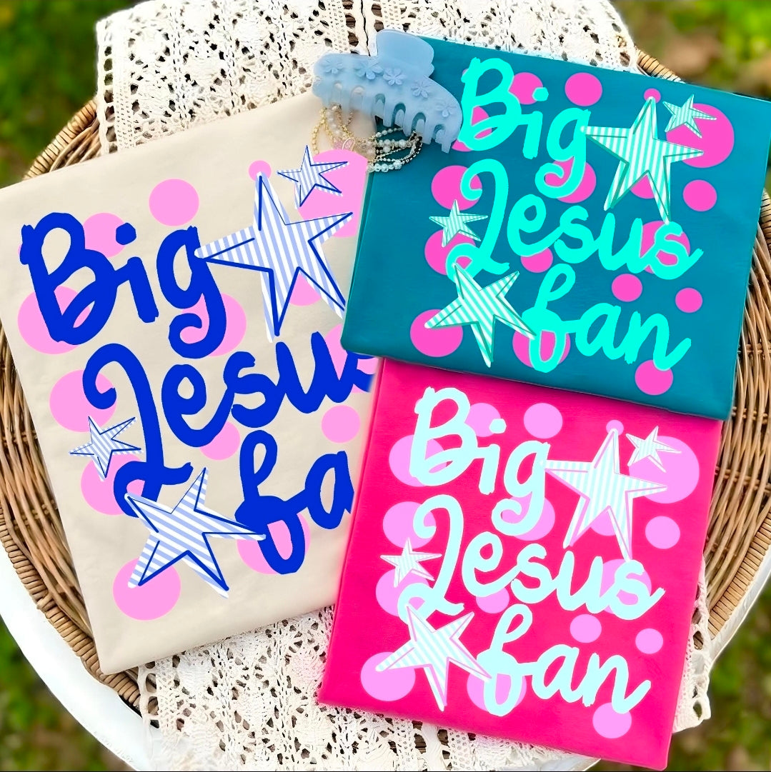 Big Jesus Fan Christian Tee